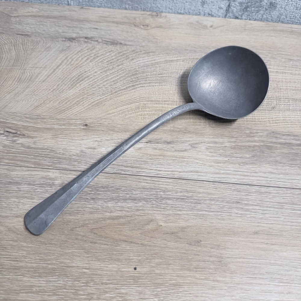Vintage Made In Ghana Handcrafted Soup Ladle Rustic Primitive Kitchen Decor